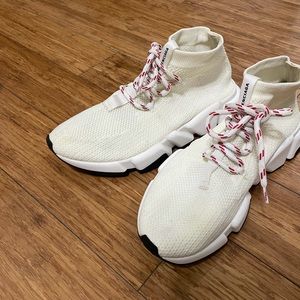 Women’s white balenciaga speed trainers